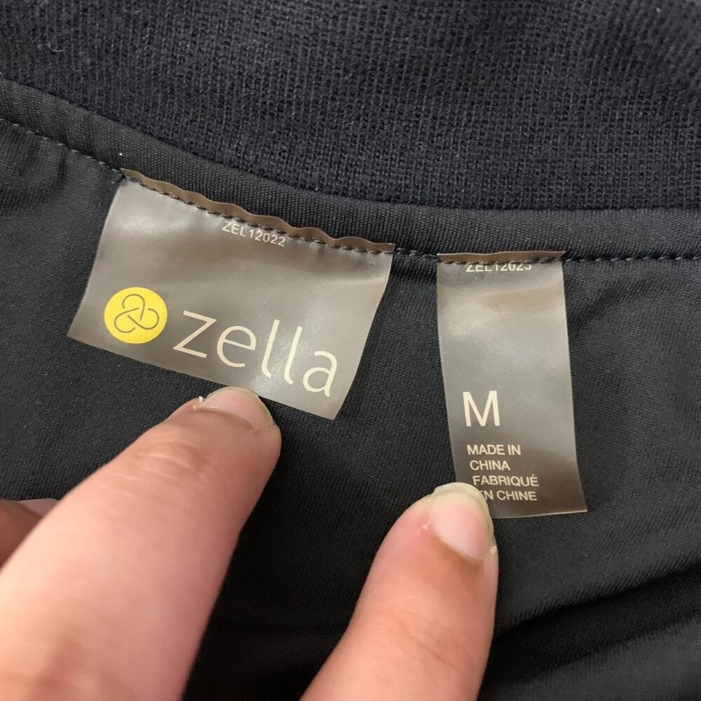 Zella Zip Up Backflip Velour Bomber Jacket - Picture 9 of 12